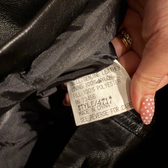 Comint Black 100% Leather Men's Jacket - Picture 8 of 8